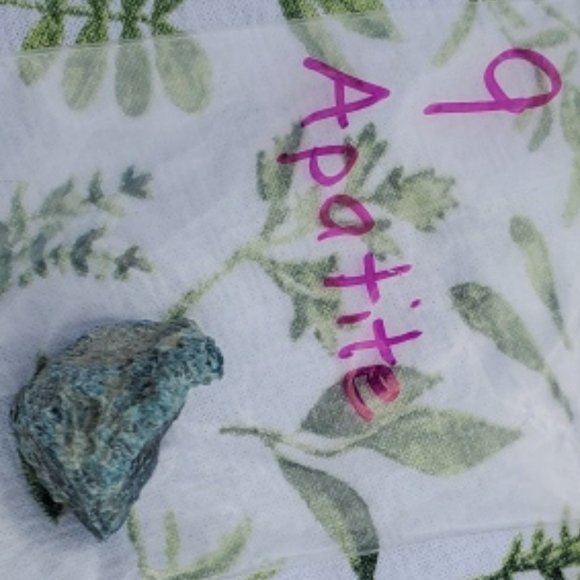 Natural Raw Apatite Crystal  #9 stone - Picture 8 of 8